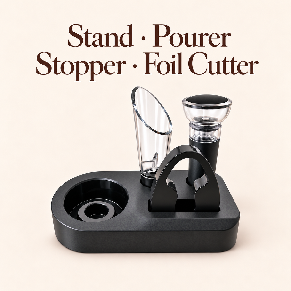 4-Piece Wine Accessory Set